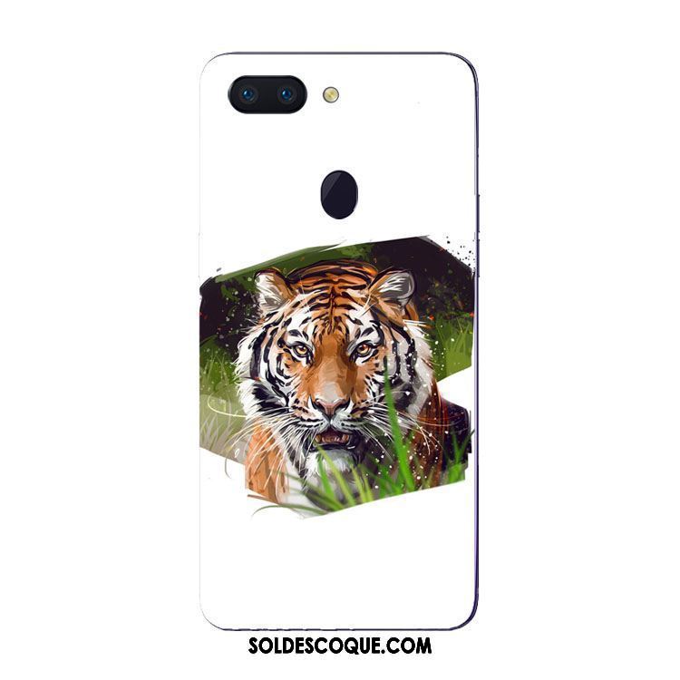 Coque Oppo R15 Pro Fluide Doux Tigre Blanc Protection Étui En Vente