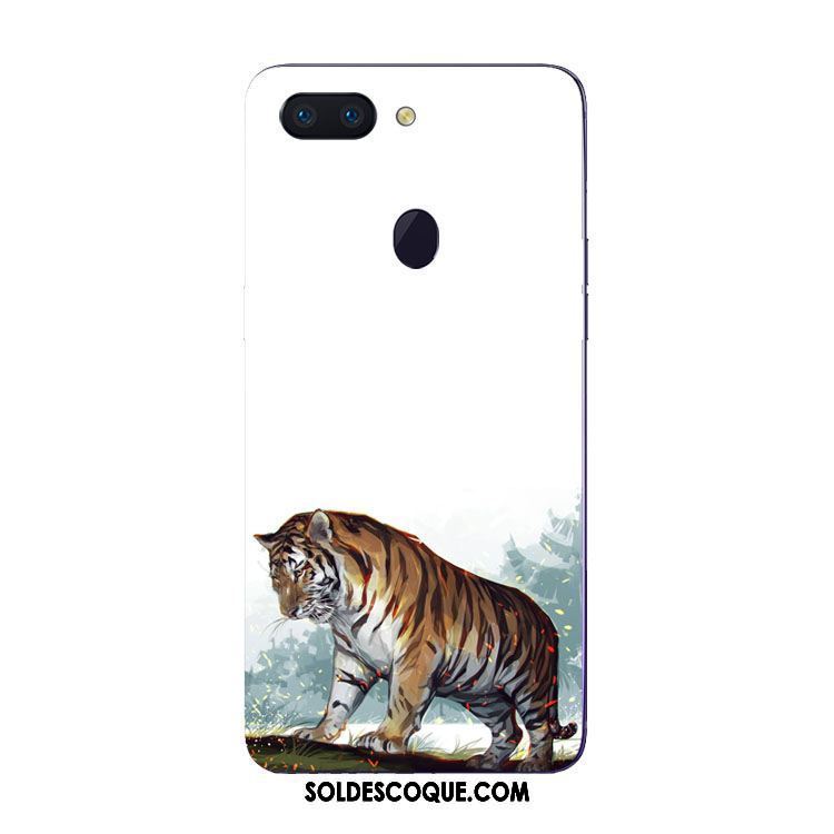 Coque Oppo R15 Pro Fluide Doux Tigre Blanc Protection Étui En Vente