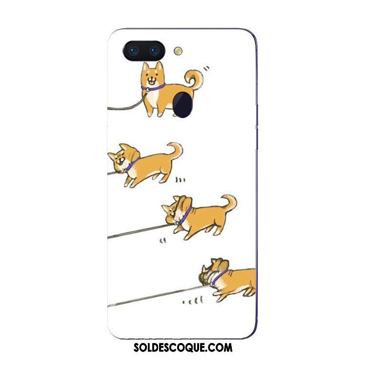 Coque Oppo R15 Pro Fluide Doux Téléphone Portable Tendance Chiens Étui Soldes