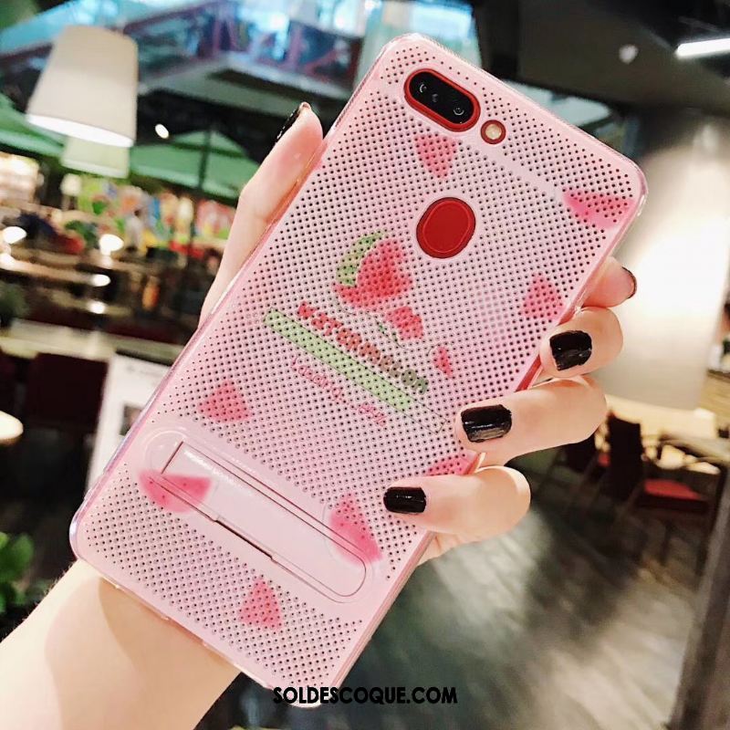 Coque Oppo R15 Pro Fruit Support Étoile Téléphone Portable Rose Pas Cher