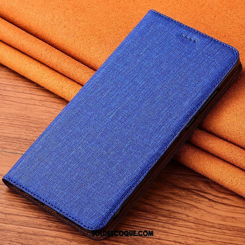 Coque Oppo R15 Pro Incassable Fluide Doux Silicone Lin Étui En Cuir Pas Cher