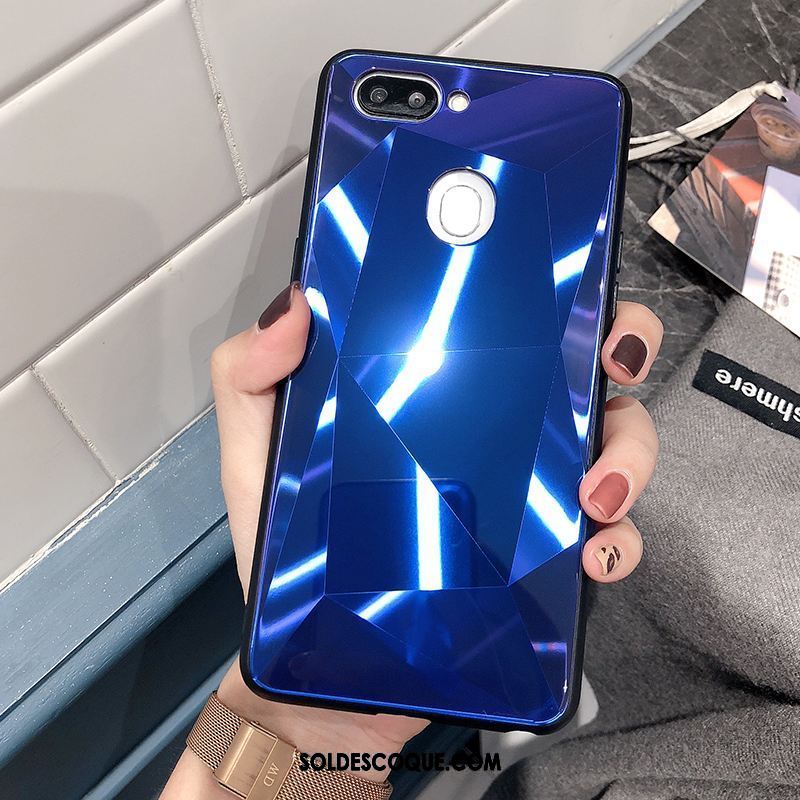 Coque Oppo R15 Pro Losange Miroir Silicone Nouveau Verre Pas Cher