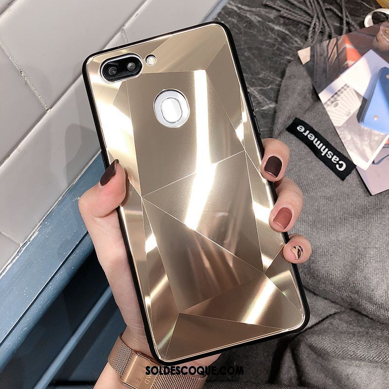 Coque Oppo R15 Pro Losange Miroir Silicone Nouveau Verre Pas Cher