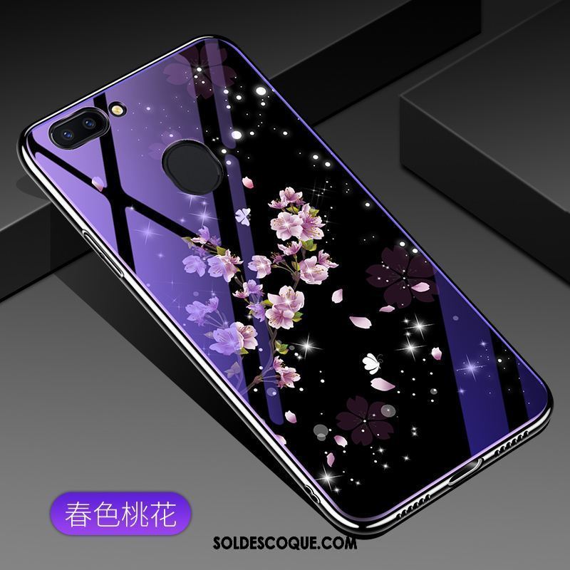 Coque Oppo R15 Pro Miroir Protection Verre Bleu Tendance En Ligne