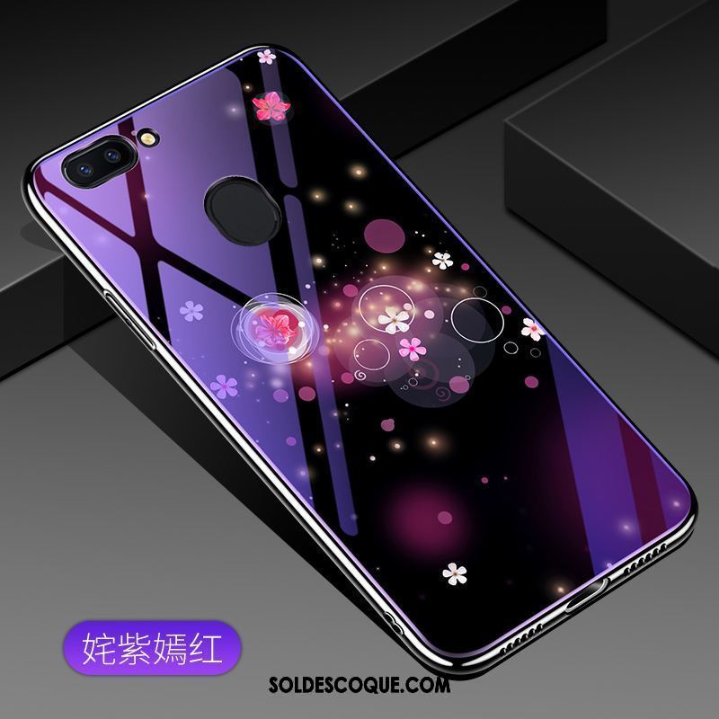 Coque Oppo R15 Pro Miroir Protection Verre Bleu Tendance En Ligne