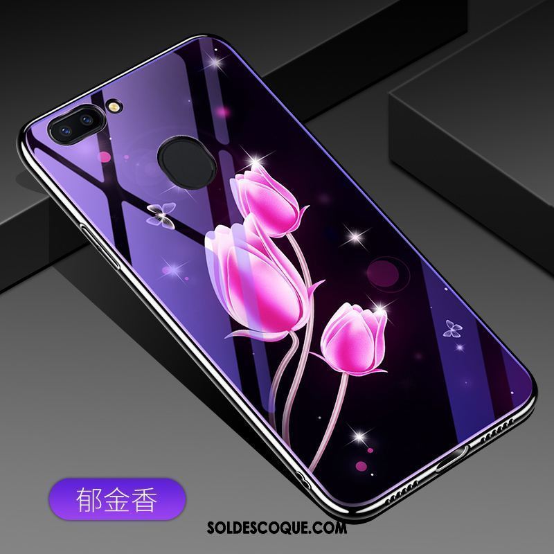 Coque Oppo R15 Pro Miroir Protection Verre Bleu Tendance En Ligne