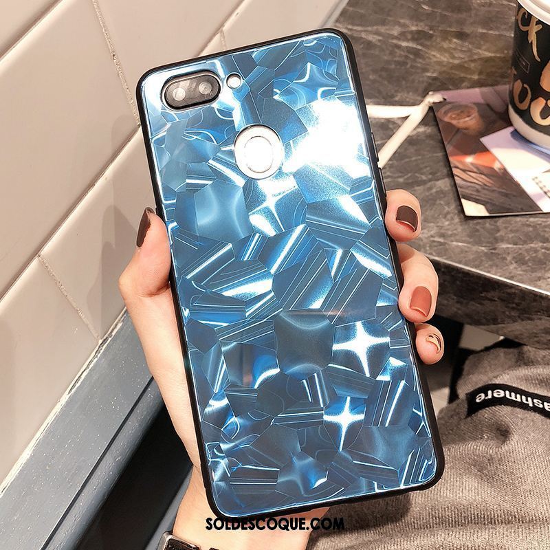 Coque Oppo R15 Pro Personnalité Téléphone Portable Miroir Losange Verre En Vente