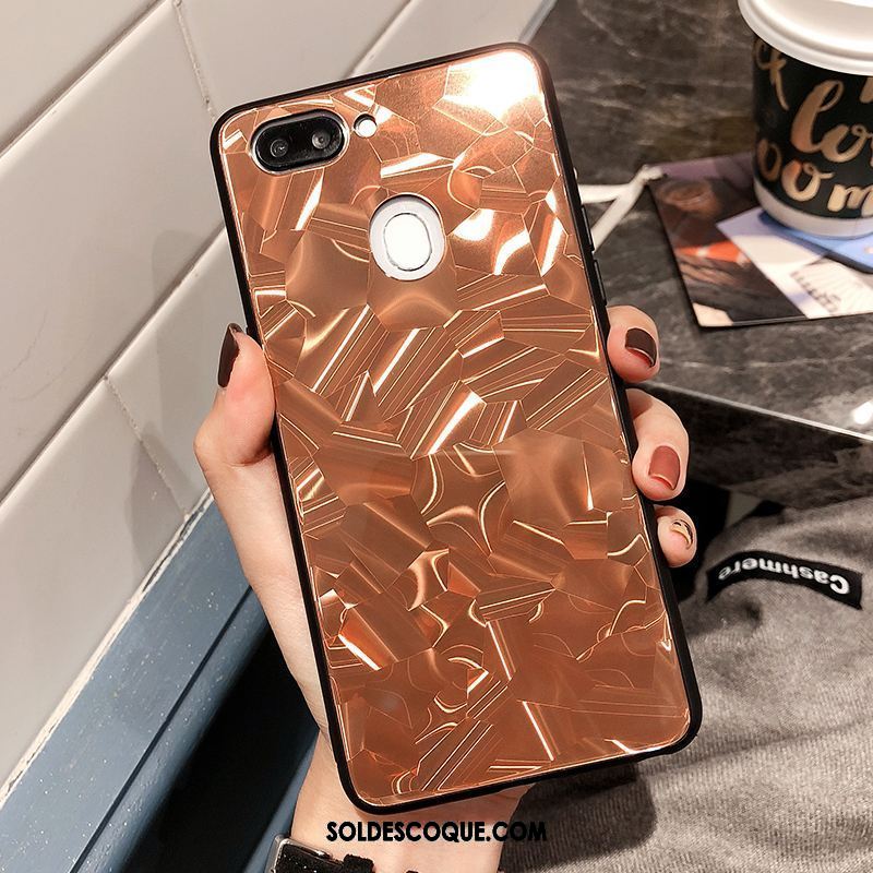 Coque Oppo R15 Pro Personnalité Téléphone Portable Miroir Losange Verre En Vente