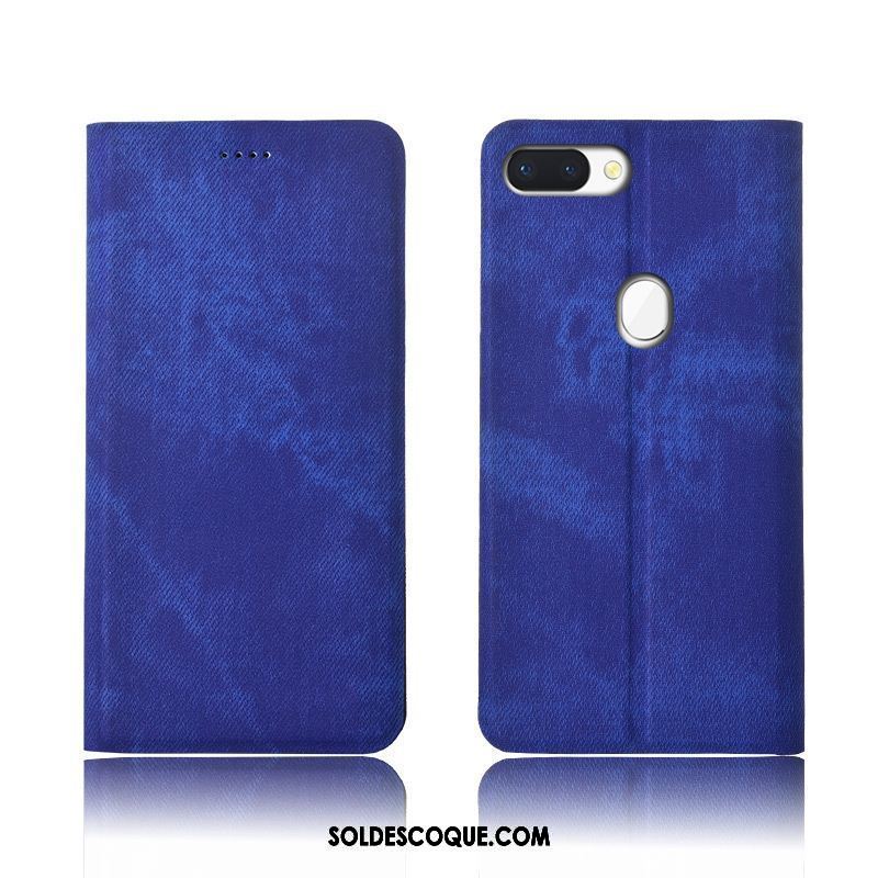 Coque Oppo R15 Pro Tout Compris Téléphone Portable Silicone Étui En Cuir Bleu En Ligne