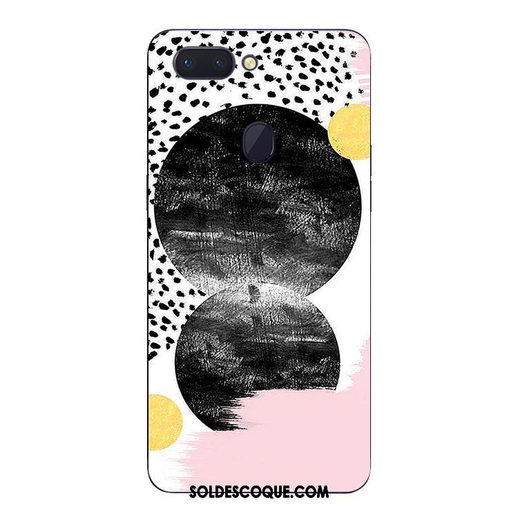 Coque Oppo R15 Pro Téléphone Portable Petit Noir Simple Frais Soldes