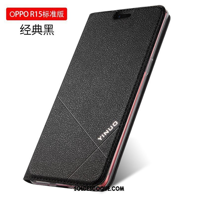 Coque Oppo R15 Silicone Clamshell Téléphone Portable Protection Noir En Vente