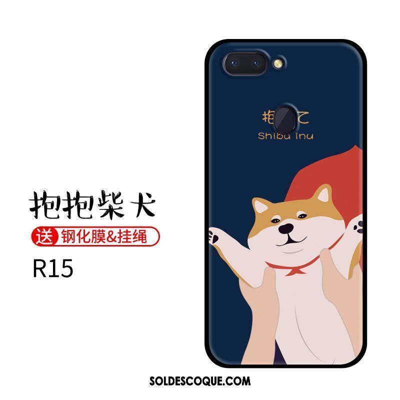 Coque Oppo R15 Téléphone Portable Charmant Chiens Fluide Doux Tendance Soldes