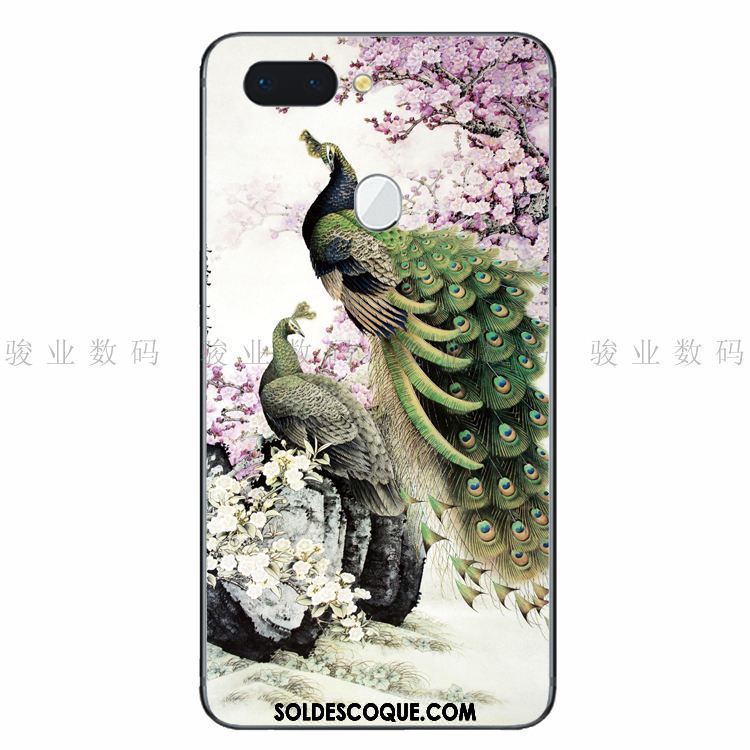 Coque Oppo R15 Téléphone Portable Fluide Doux Protection Étui Encre Pas Cher