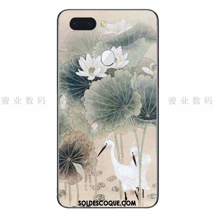 Coque Oppo R15 Téléphone Portable Fluide Doux Protection Étui Encre Pas Cher