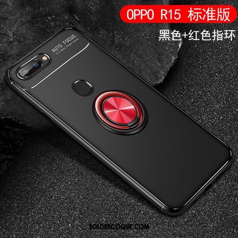 Coque Oppo R15 Téléphone Portable Étui Rouge Anneau Marque De Tendance En Vente