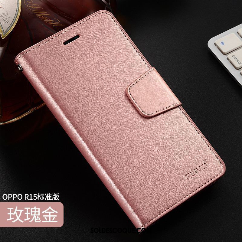 Coque Oppo R15 Violet Protection Étui En Cuir Fluide Doux Clamshell En Ligne