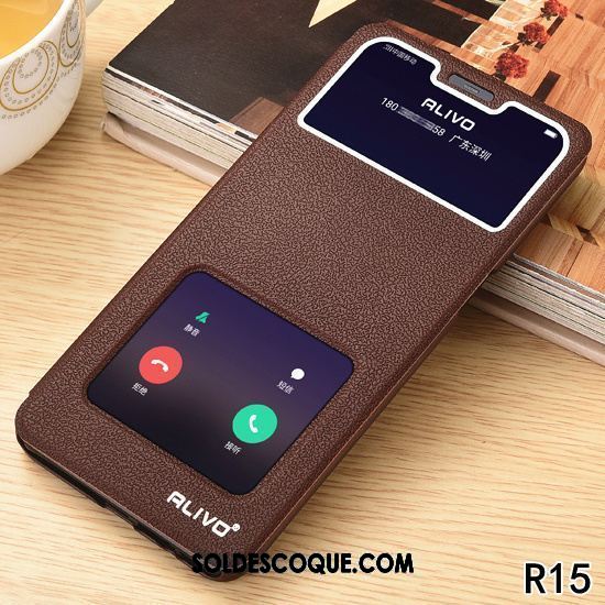 Coque Oppo R15 Étoile Clamshell Or Tout Compris Incassable En Vente