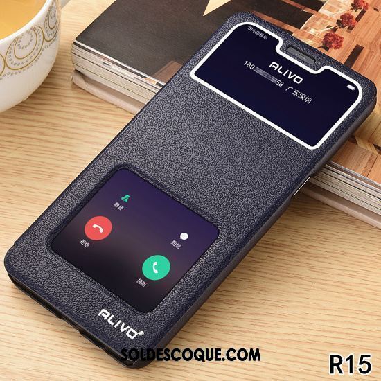 Coque Oppo R15 Étoile Clamshell Or Tout Compris Incassable En Vente