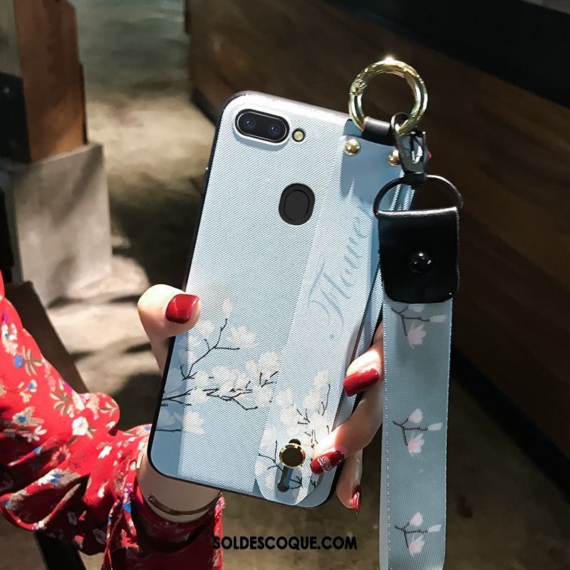 Coque Oppo R15 Étui Tout Compris Bleu Téléphone Portable Fluide Doux Pas Cher