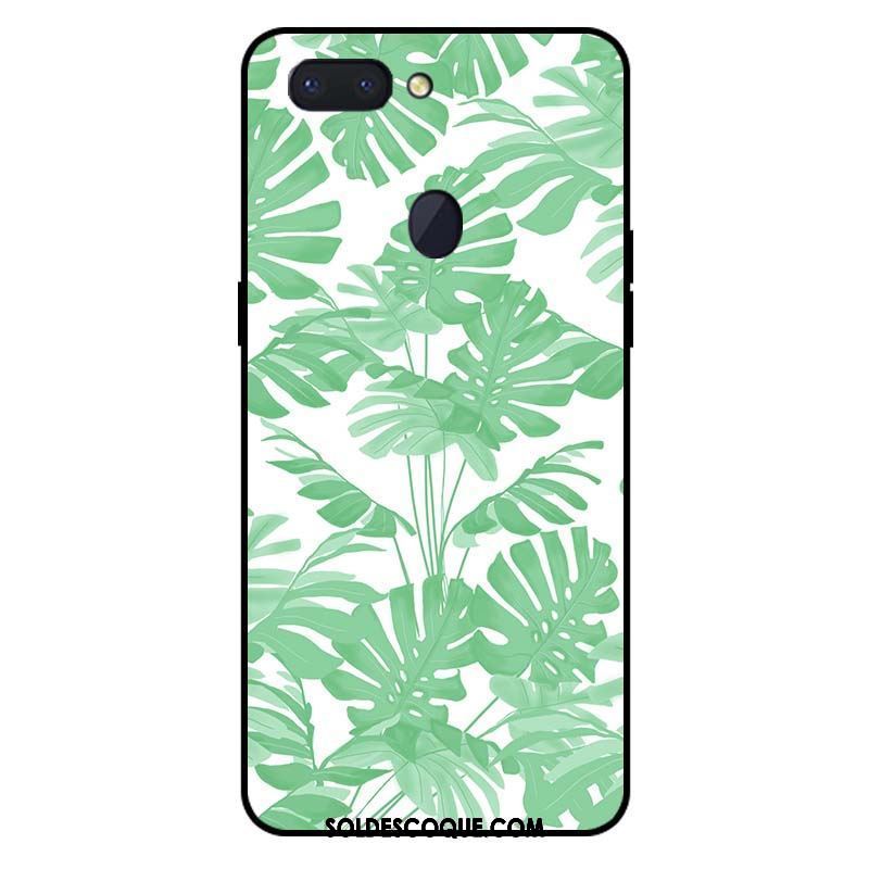 Coque Oppo R15 Étui Téléphone Portable Vert Personnalité Fluide Doux Pas Cher