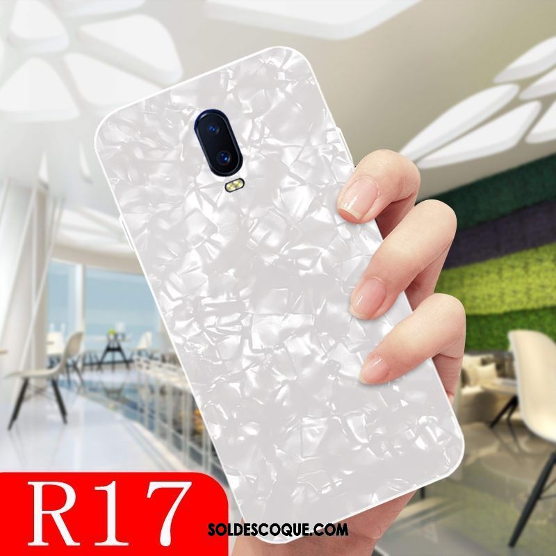 Coque Oppo R17 Clair Fluide Doux Étui Étoile Blanc France