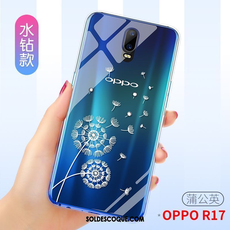 Coque Oppo R17 Créatif Fluide Doux Incassable Transparent Personnalité En Ligne