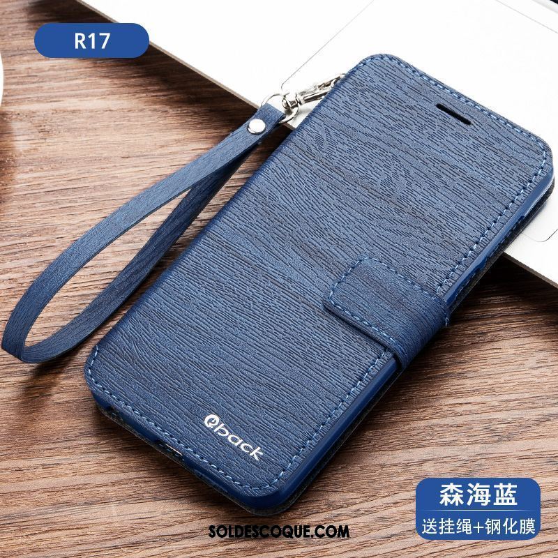 Coque Oppo R17 Fluide Doux Bleu Téléphone Portable Tout Compris Silicone Housse En Ligne