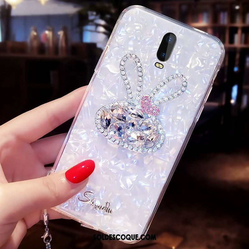 Coque Oppo R17 Incassable Dessin Animé Lapin Étui Ornements Suspendus Housse En Vente