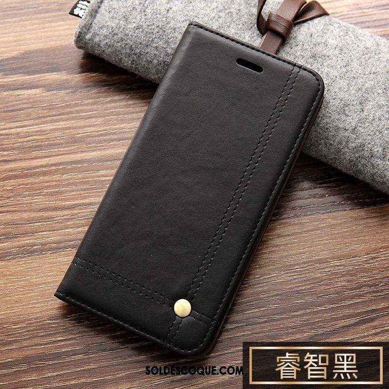 Coque Oppo R17 Marron Incassable Téléphone Portable Protection Cuir Véritable Pas Cher
