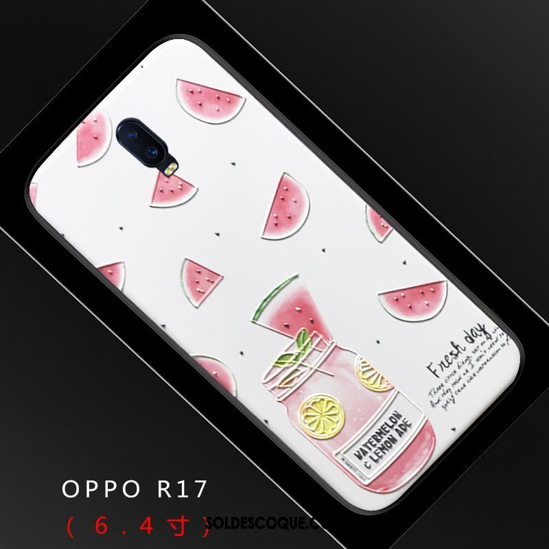 Coque Oppo R17 Personnalité Fluide Doux Silicone Créatif Étui En Vente