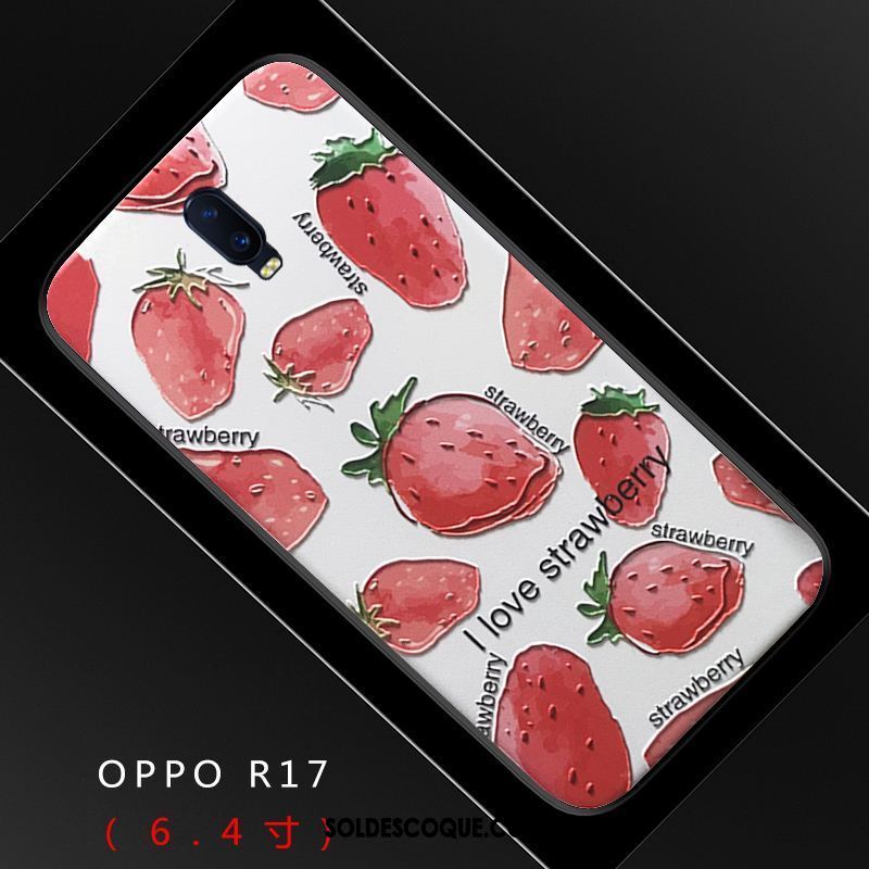 Coque Oppo R17 Personnalité Fluide Doux Silicone Créatif Étui En Vente