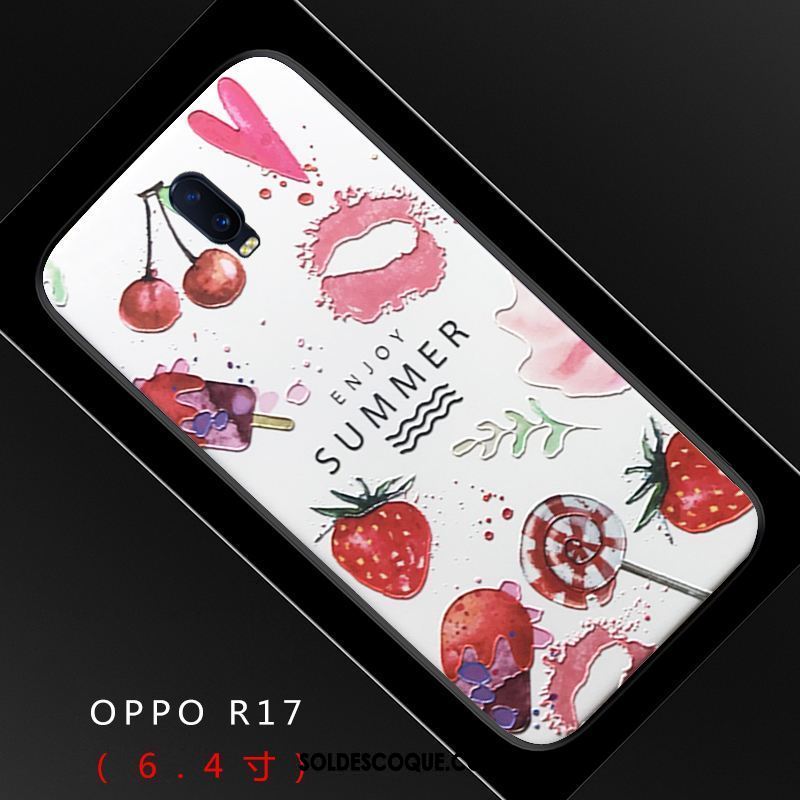 Coque Oppo R17 Personnalité Fluide Doux Silicone Créatif Étui En Vente