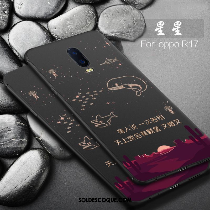 Coque Oppo R17 Personnalité Protection Délavé En Daim Nouveau Amoureux Soldes