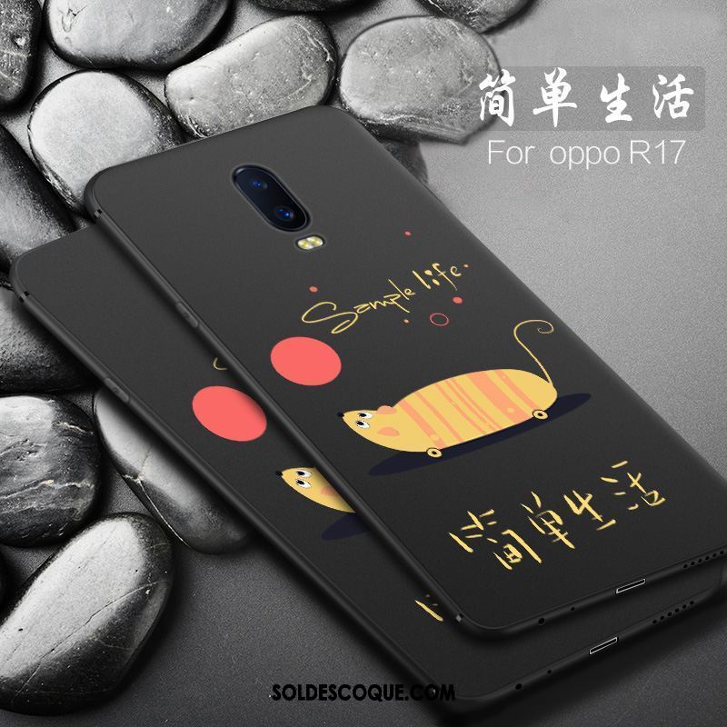 Coque Oppo R17 Personnalité Protection Délavé En Daim Nouveau Amoureux Soldes