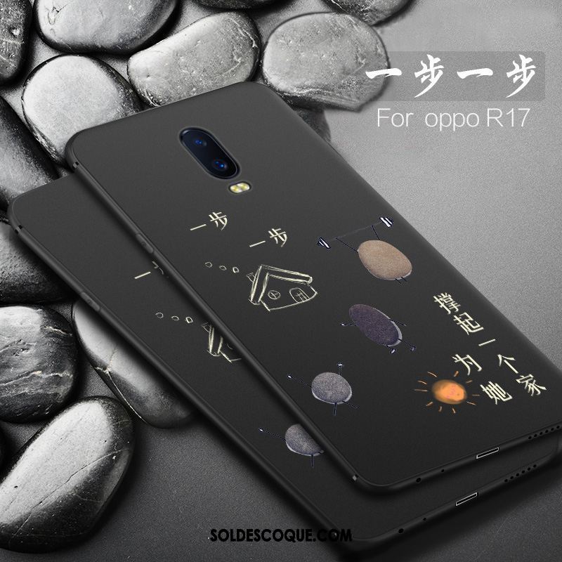 Coque Oppo R17 Personnalité Protection Délavé En Daim Nouveau Amoureux Soldes