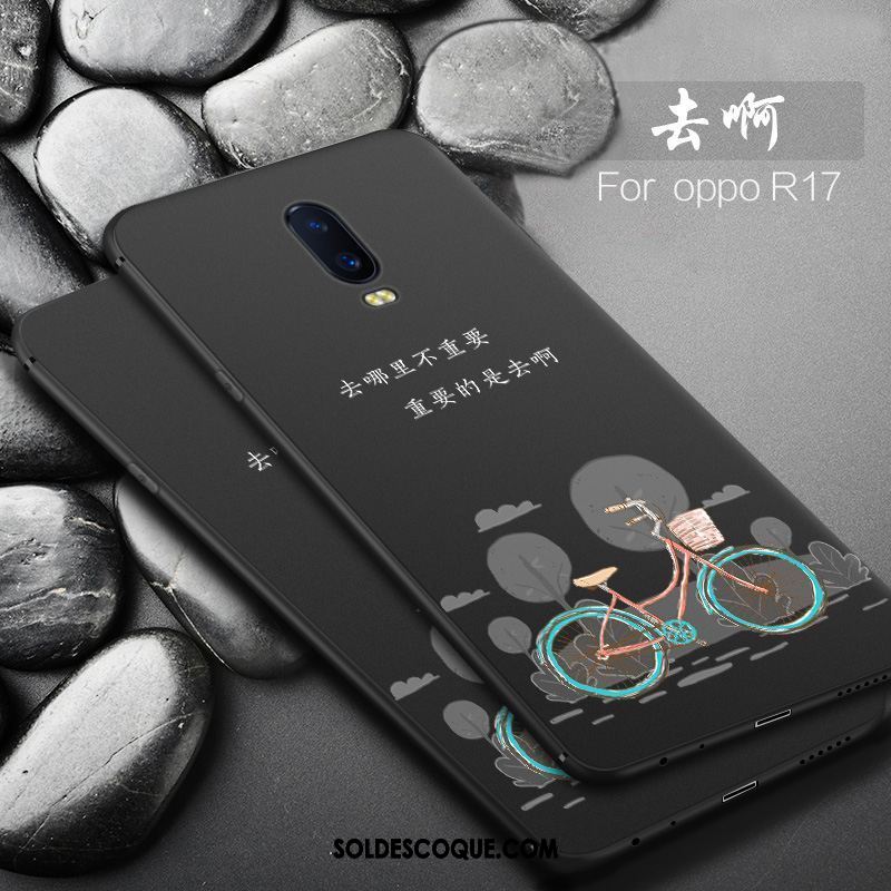 Coque Oppo R17 Personnalité Protection Délavé En Daim Nouveau Amoureux Soldes