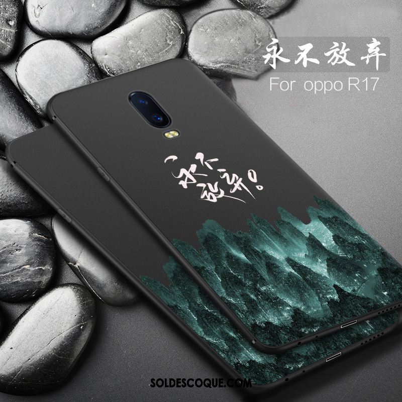 Coque Oppo R17 Personnalité Protection Délavé En Daim Nouveau Amoureux Soldes