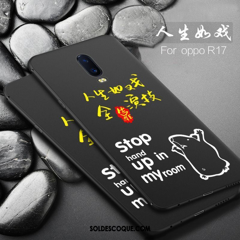 Coque Oppo R17 Personnalité Protection Délavé En Daim Nouveau Amoureux Soldes