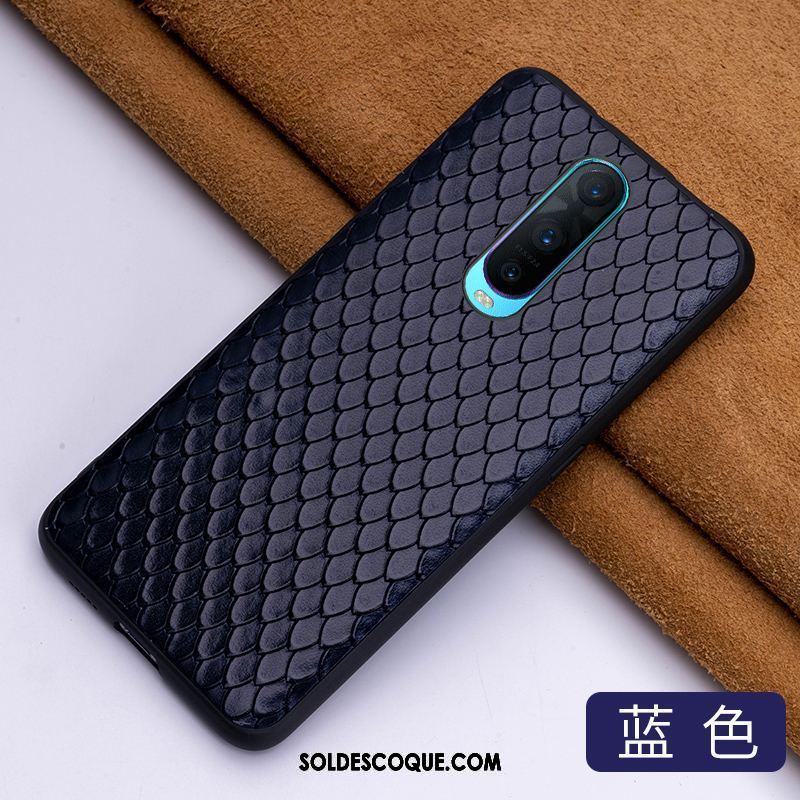 Coque Oppo R17 Pro Créatif Cuir Véritable Luxe Incassable Étui En Cuir En Ligne