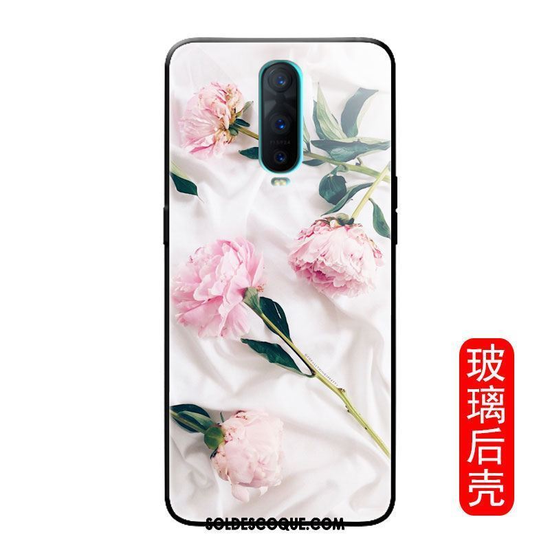 Coque Oppo R17 Pro Fleur Bleu Frais Personnalité Petit Soldes