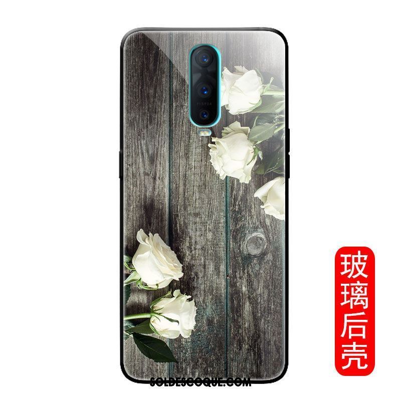 Coque Oppo R17 Pro Fleur Bleu Frais Personnalité Petit Soldes