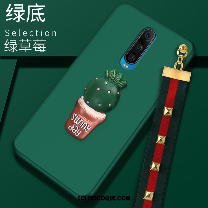 Coque Oppo R17 Pro Incassable Protection Tout Compris Vert Fluide Doux Pas Cher