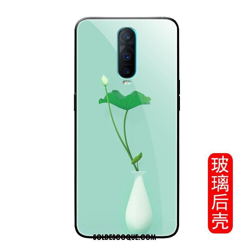 Coque Oppo R17 Pro Manuel Rose Vert Verre Frais En Vente