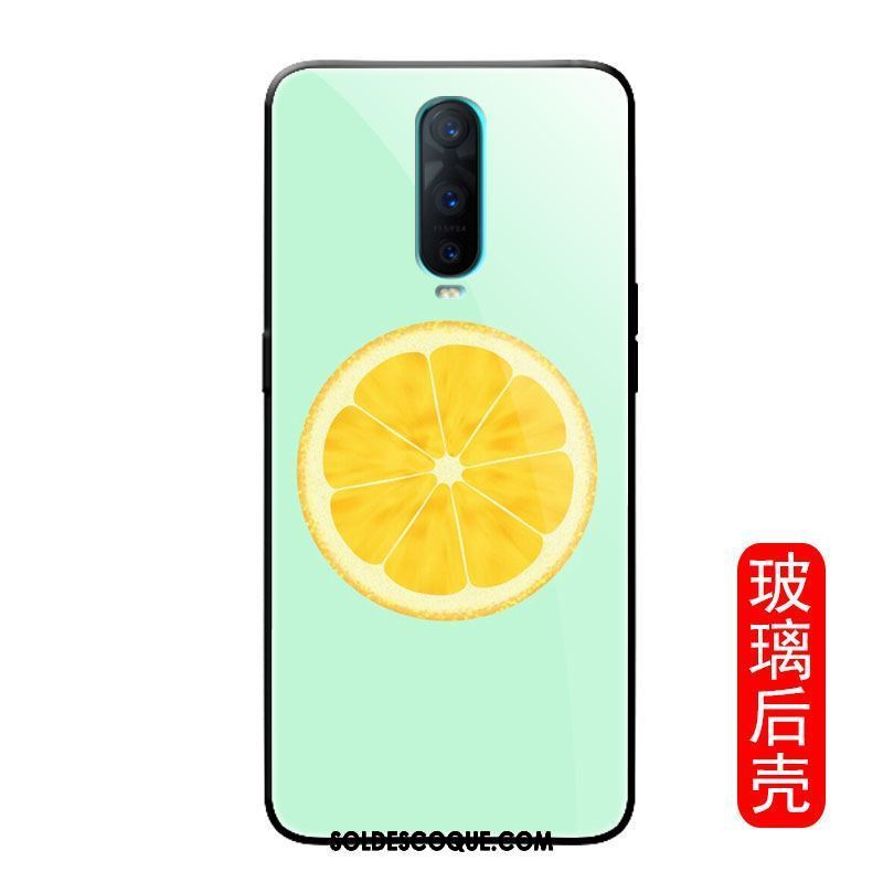 Coque Oppo R17 Pro Marque De Tendance Vert Personnalité Téléphone Portable Simple En Ligne