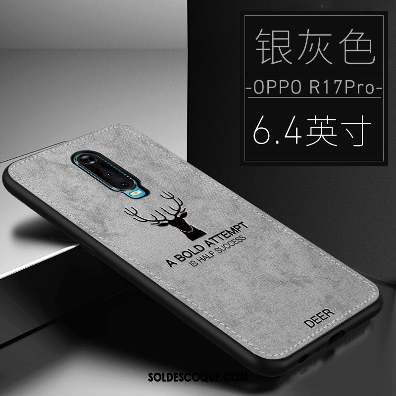 Coque Oppo R17 Pro Noir Téléphone Portable Tendance Difficile Incassable En Vente