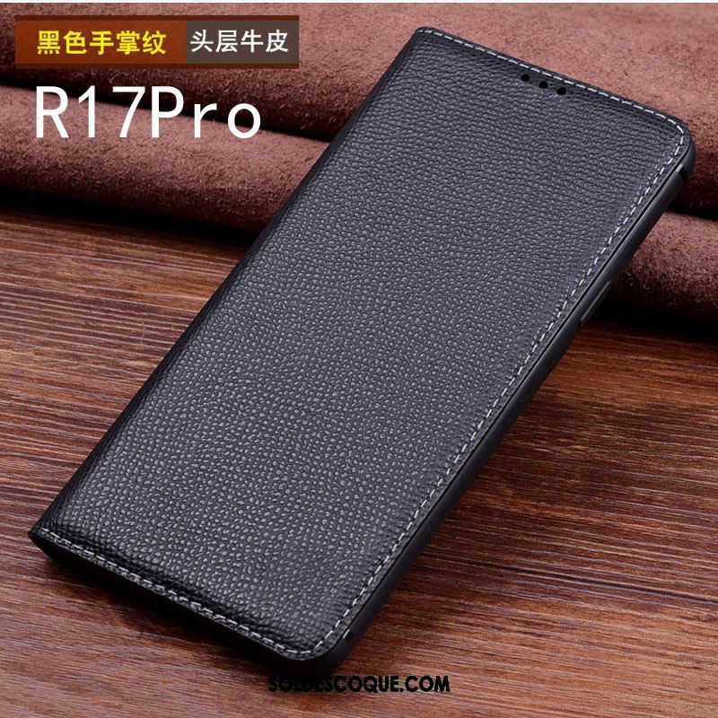 Coque Oppo R17 Pro Personnalisé Étui En Cuir Bovins Téléphone Portable Protection Soldes