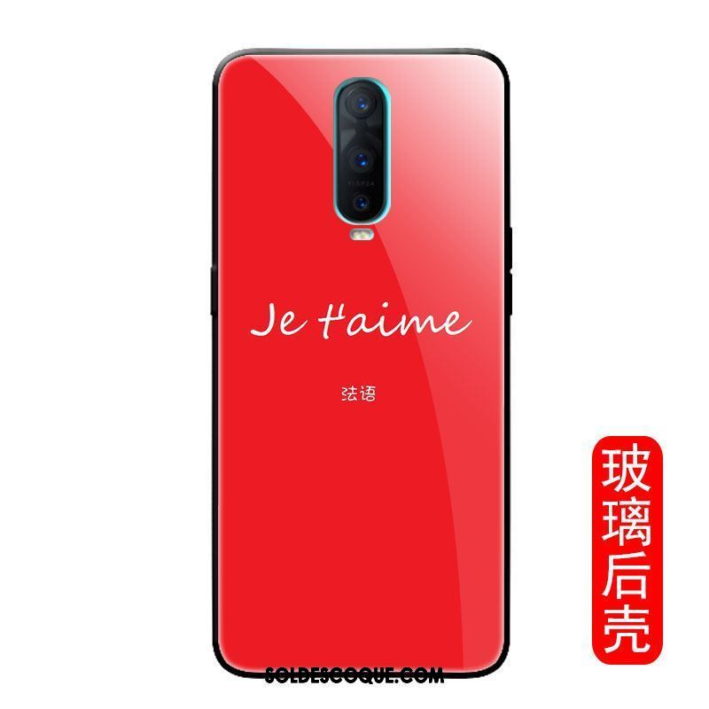 Coque Oppo R17 Pro Personnalité Miroir Marque De Tendance Verre Téléphone Portable Pas Cher