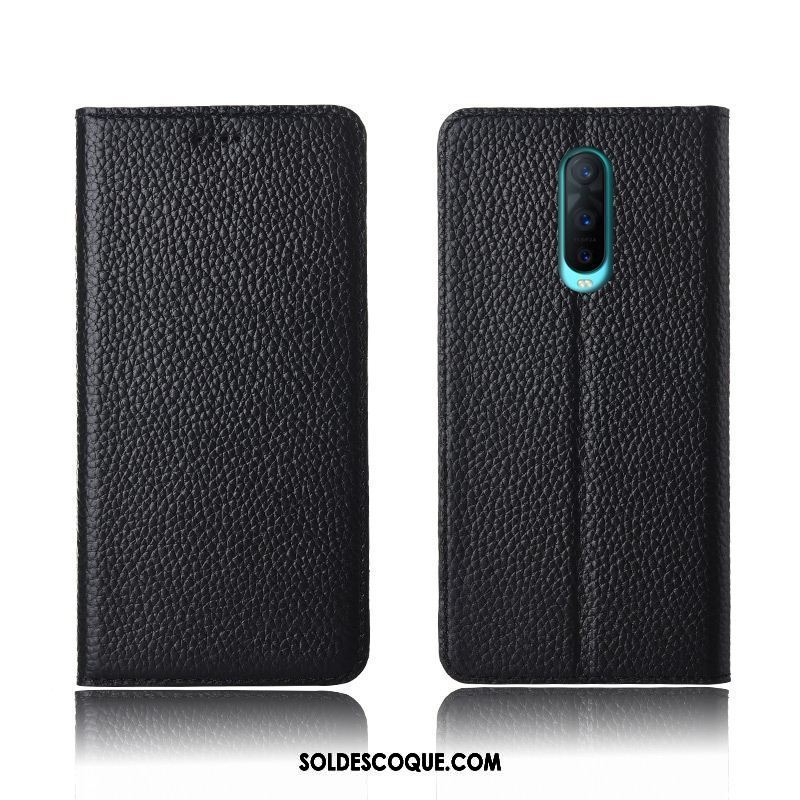 Coque Oppo R17 Pro Protection Litchi Silicone Téléphone Portable Incassable Soldes
