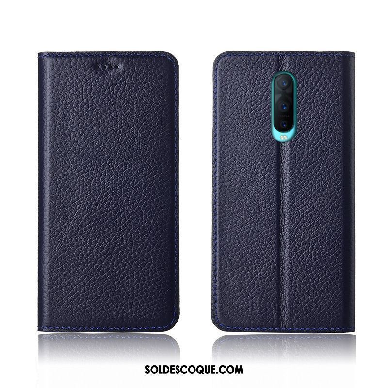 Coque Oppo R17 Pro Protection Litchi Silicone Téléphone Portable Incassable Soldes