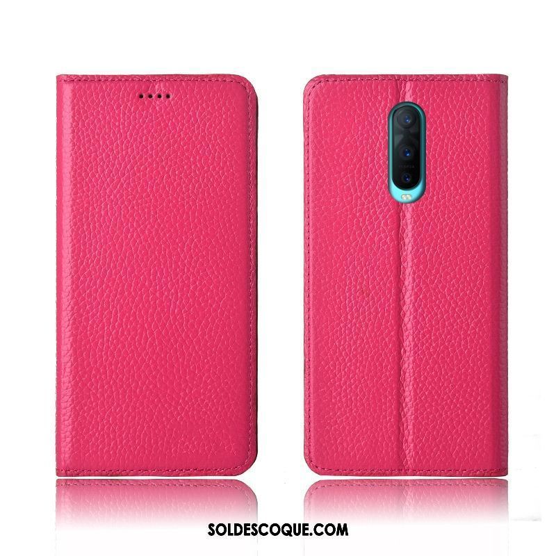 Coque Oppo R17 Pro Protection Litchi Silicone Téléphone Portable Incassable Soldes